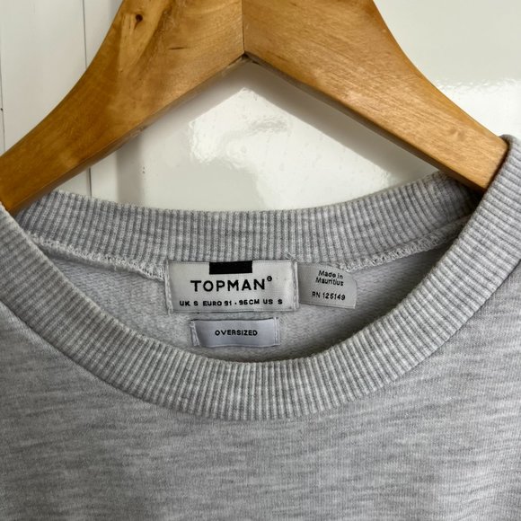 Top Man Grey Crew Neck - Picture 4 of 4
